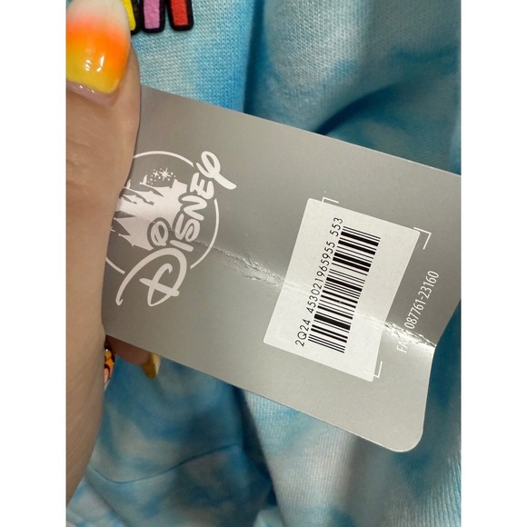Disneyworld Spirit Jersey Disney Eats Macaron Cookie Hoodie Jacket Blue L NWT - Picture 7 of 8